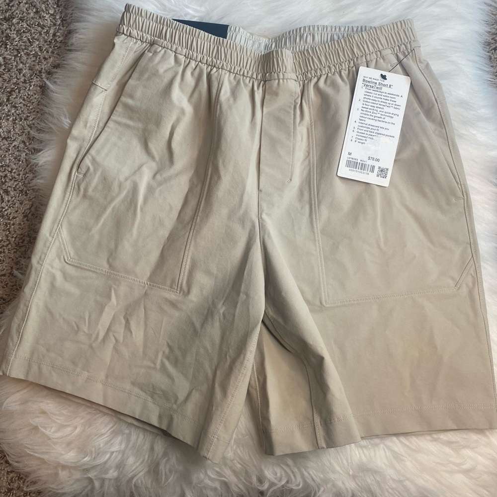 Lululemon Bowline Short 8" Versa Twill Mojave Tan MOVT Men Size M New